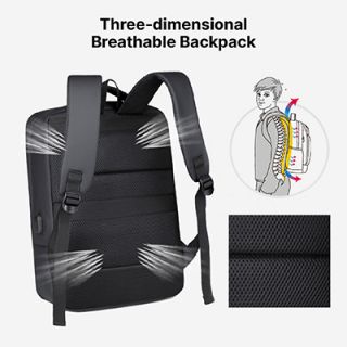 15.6" DOLLY Laptop Backpack with External USB Port 05